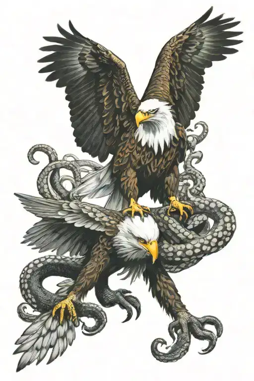 Eagle And Octopus