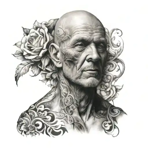 Full Man Chest Tattoo Design
