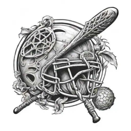 Lacrosse And Text 'Redrock'