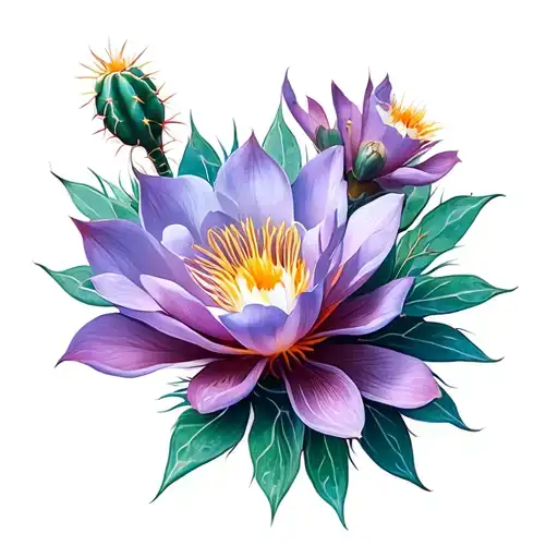 Cactus Bloom Representing A Different