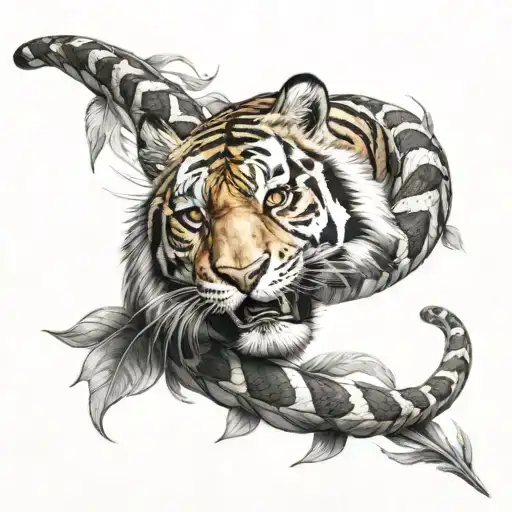 Tiger And Snake