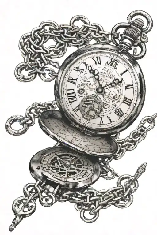 Writing Saying Hey Old Son And A Pocket Watch On A Chain