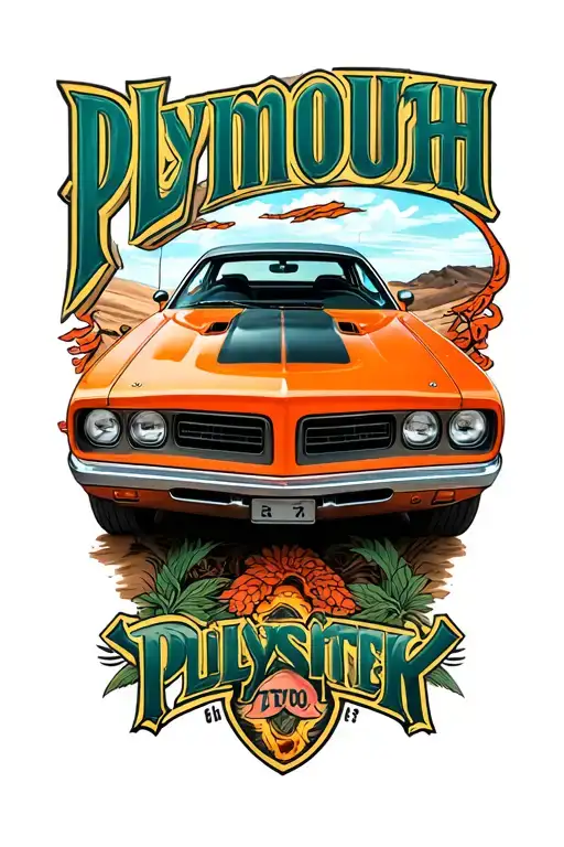 Plymouth Duster Attached In Polaroid Picture