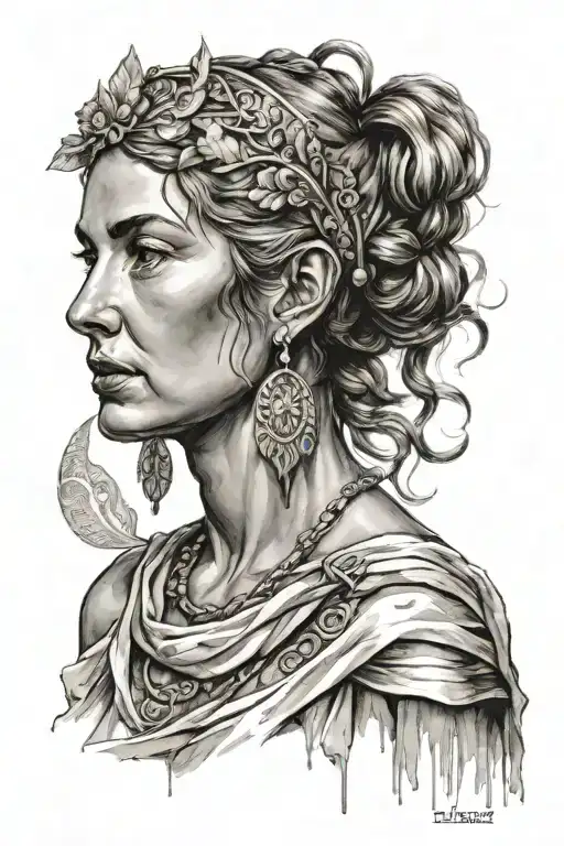 Ancient Greece Woman Posing