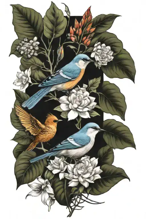 Birds And Plants