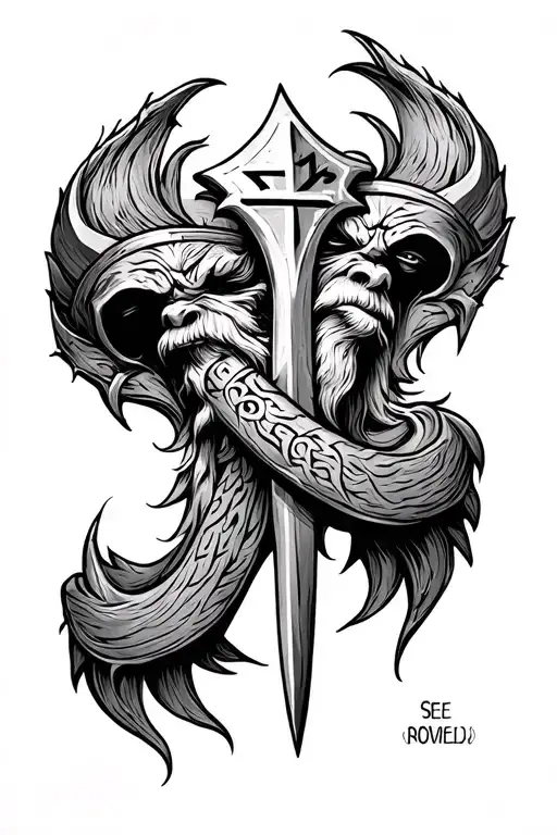 Viking Rune For Protection From Evil See No Evil