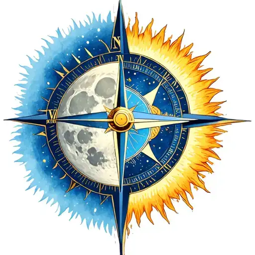 Moon And Sun Compass
