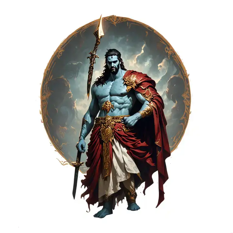 Ares Greek God And Hades God Of War Standing