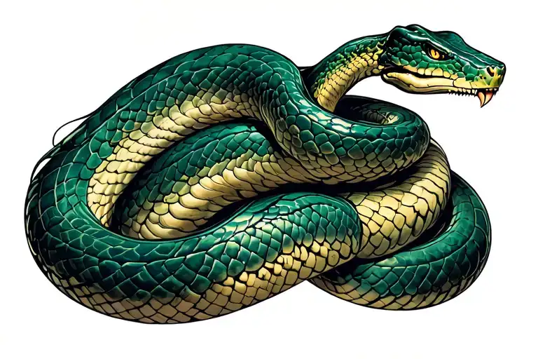 Serpent On The Leg