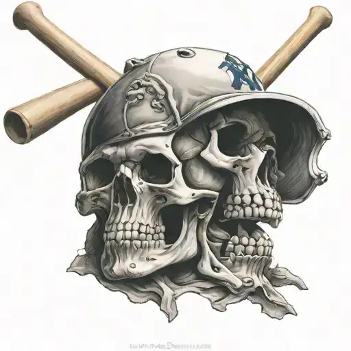 Skulls And Baseball