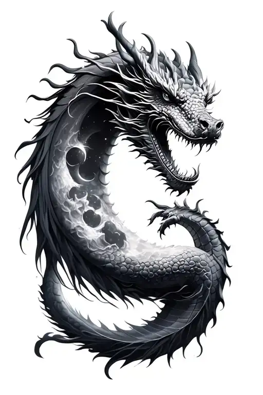 Moon And Dragon