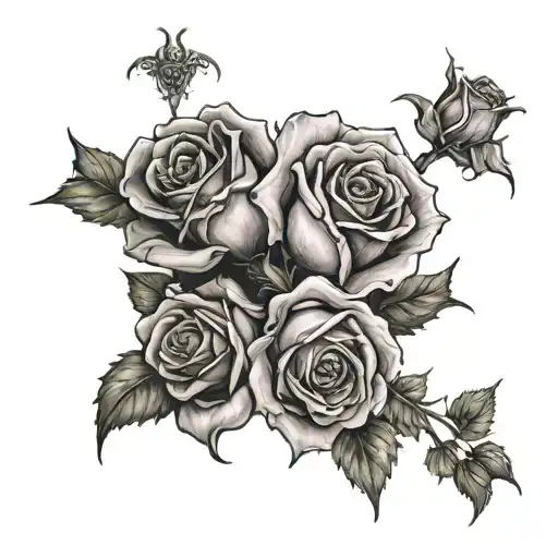 Vampires And Roses Intertwined