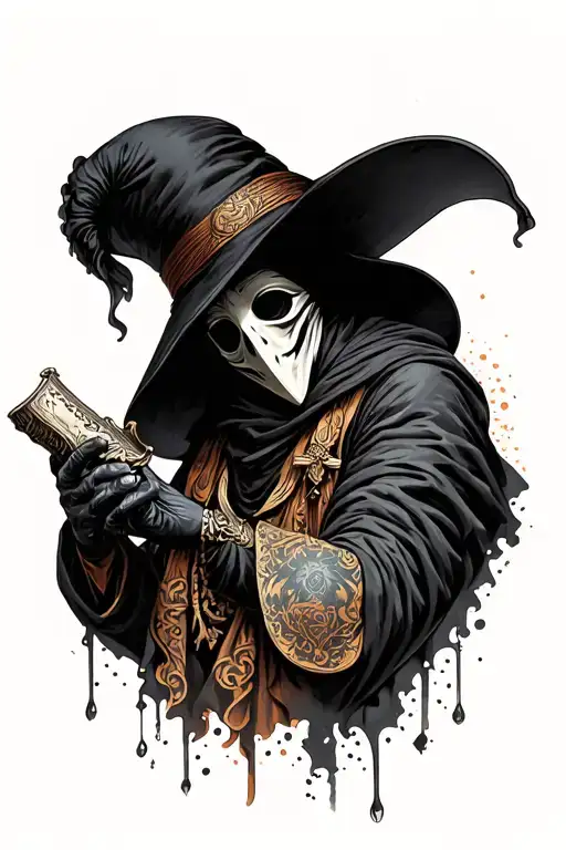 Plague Doctor Holding