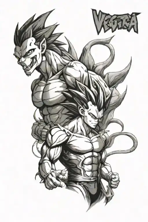 Vegeta And Charizard