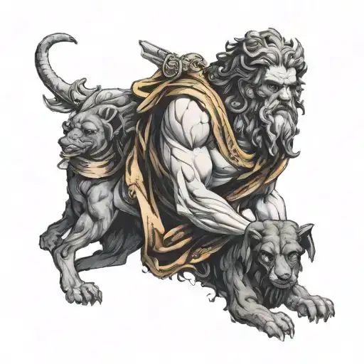 Hades Holding Cerberus