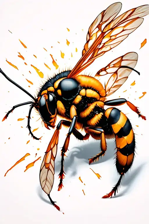 Hornet With Sting Breaking Through Barrier