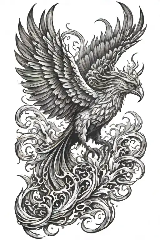 Phoenix Rising From Ashes
