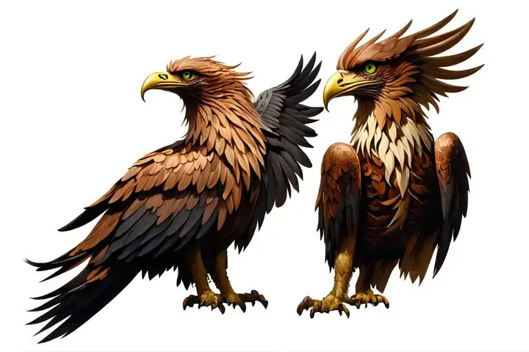 Griffon And Enclair In Rear Plan