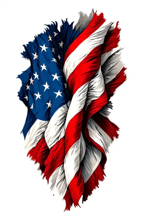 Scotland And American Flag Intertwined