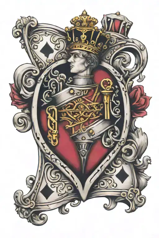 King Of Hearts With A Zipper Opening