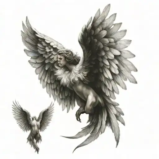 Angel Wings Spread Wide