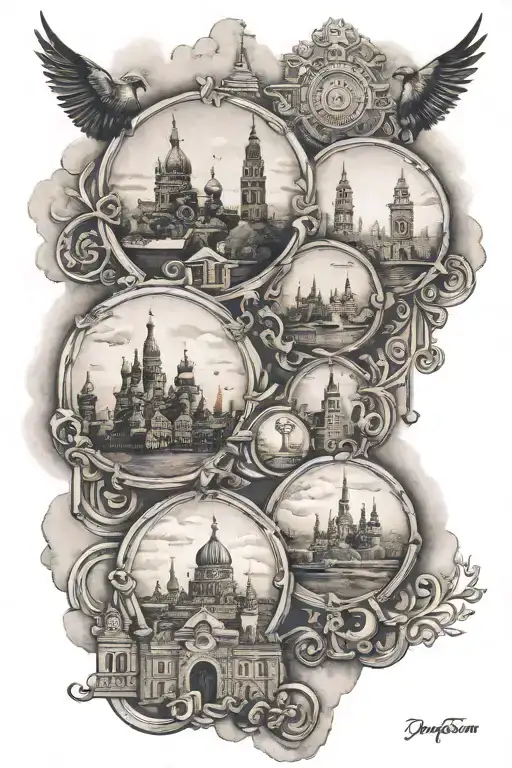 Different Locations In Moscow