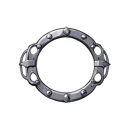 Steel Plate Armor Wrist Band