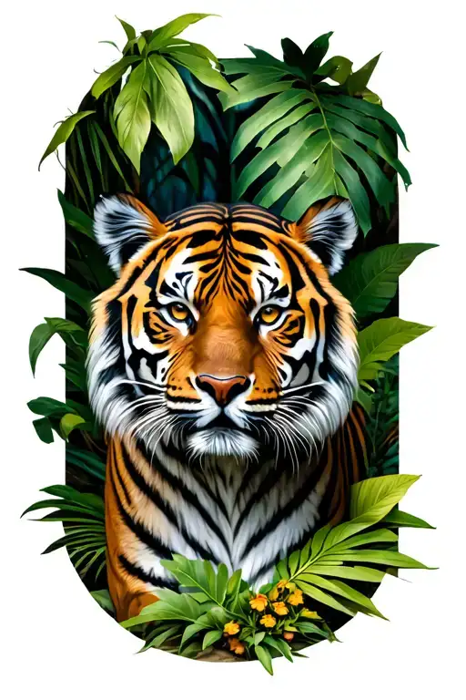 Tiger In Jungle