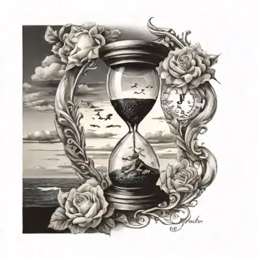 Hour Glass Filled Sky