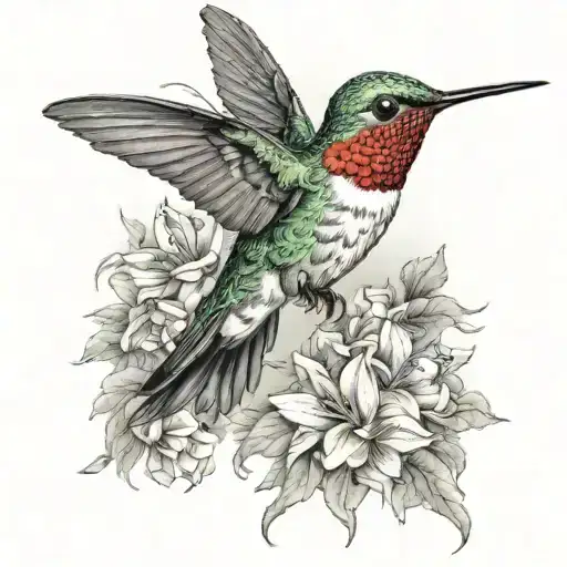 Humming Bird Flying