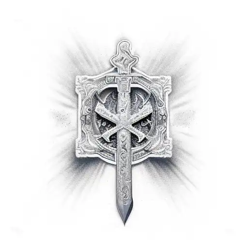 Christian Cross Sword