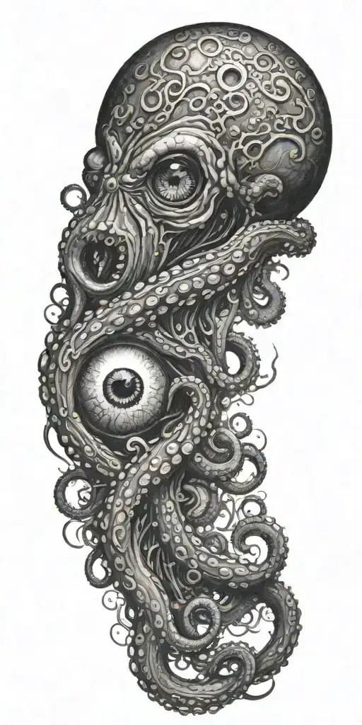 Octopus Tentacles Morphing Into Eyeball