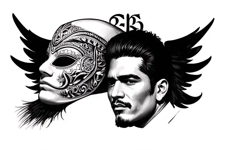 David With Chicano Mask