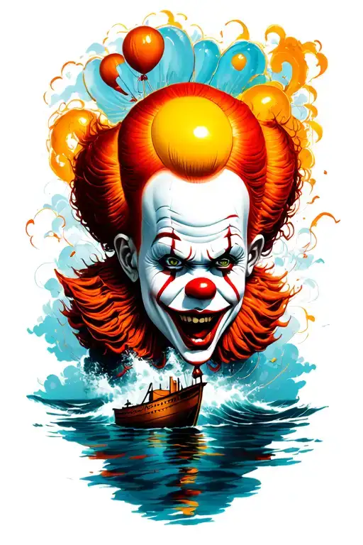 Pennywise Balloon And Boat Yellow
