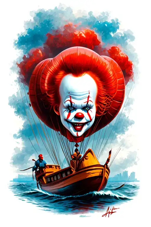 Pennywise Red Balloon Boat Yellow