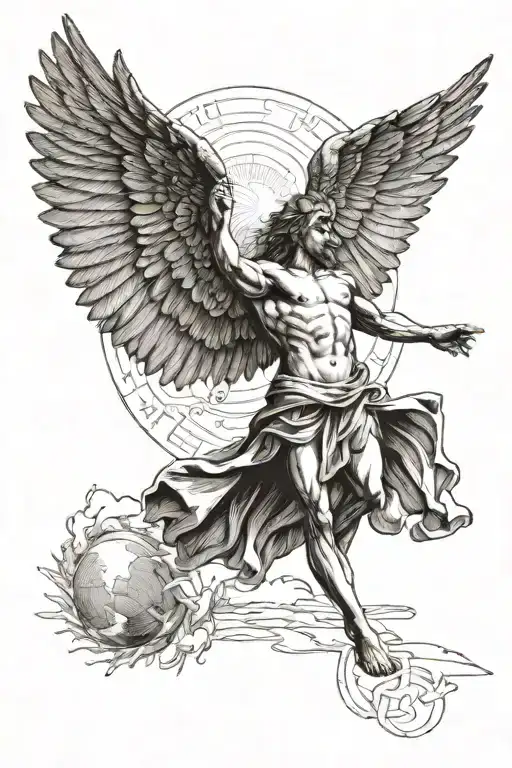 Icarus Flying Towards The Sun