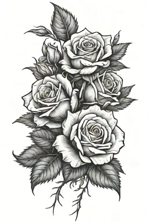 Four Roses Surrounded