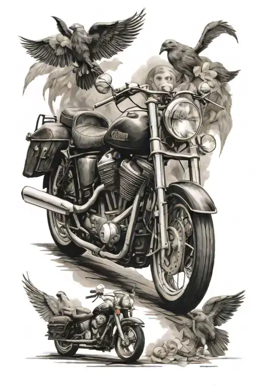 Motorcycle Cars God Family Christ