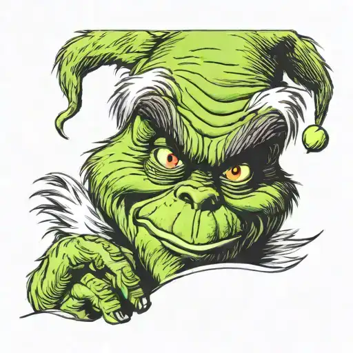 Grinch Peeking