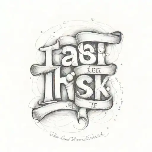 Bubble Letters Of The Phrase ' Take Risk In Life'