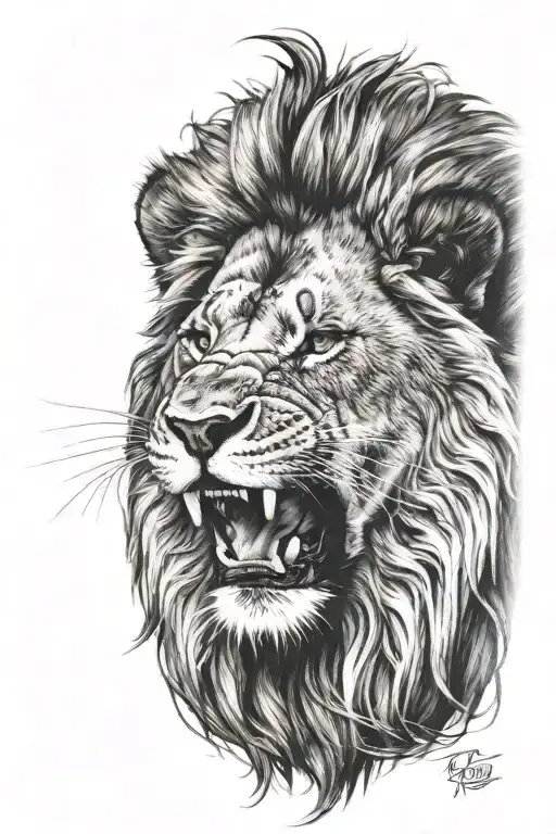 Lion Roaring