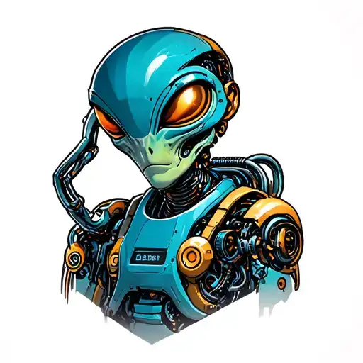 Robotic Alien Mechanic