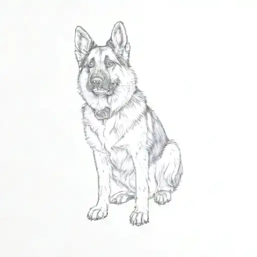 A German Shepherd Dog