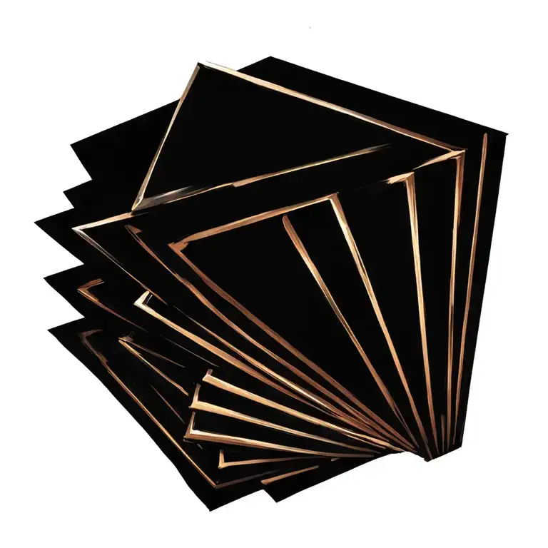 4 Right Angled Triangles Stacked