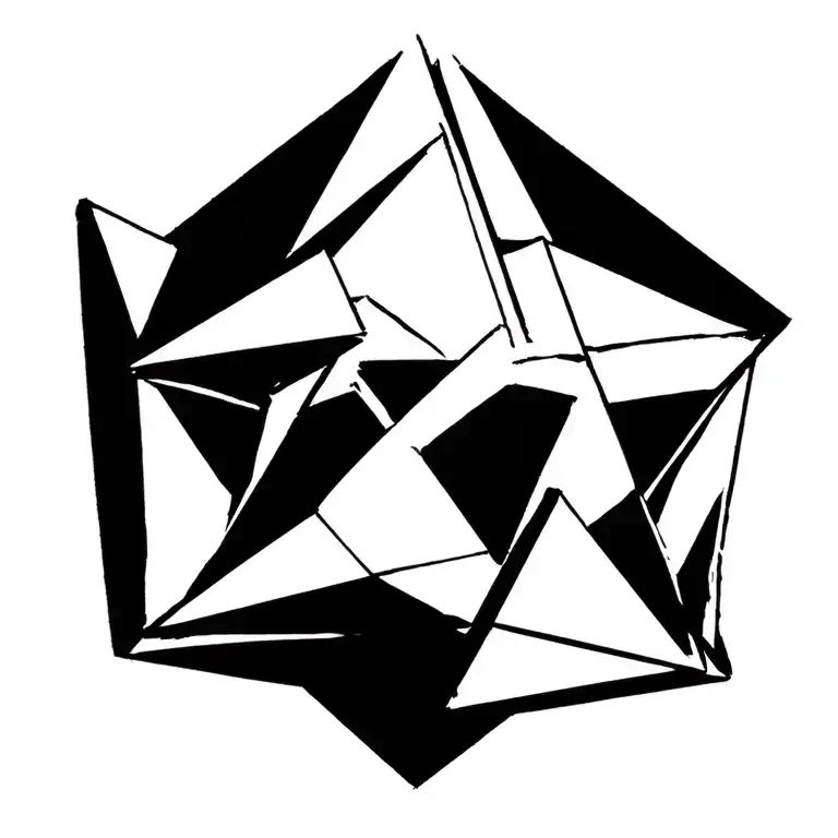 4 Right Angled Triangles Stacked In A Pyramid 2D