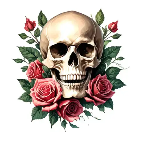 Skull And Roses