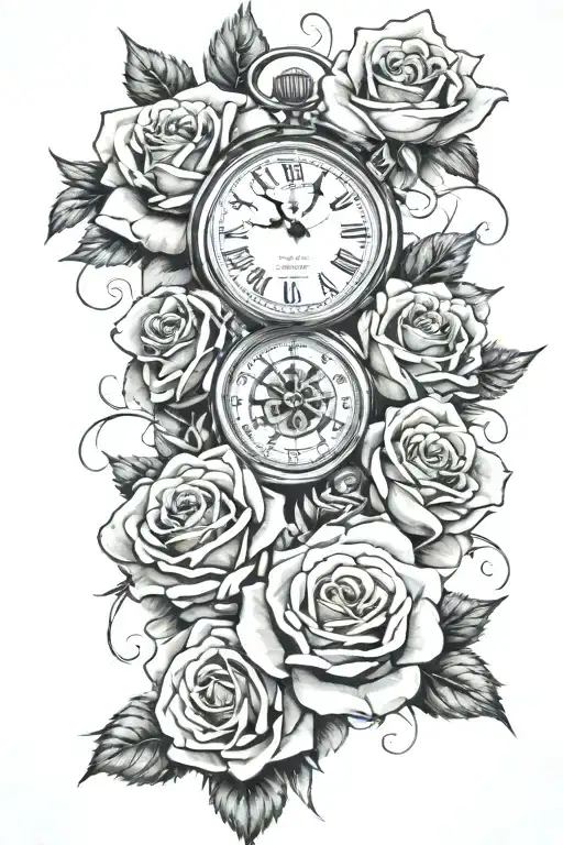 Roses Clocks Money