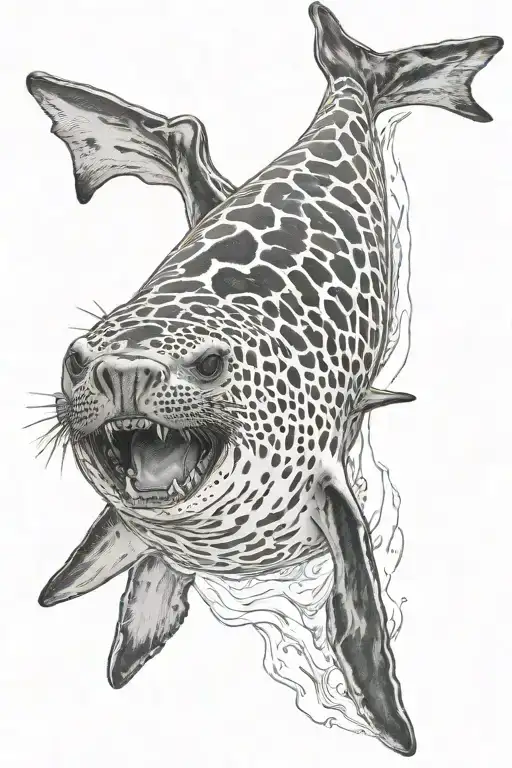 Leopard Seal Diving
