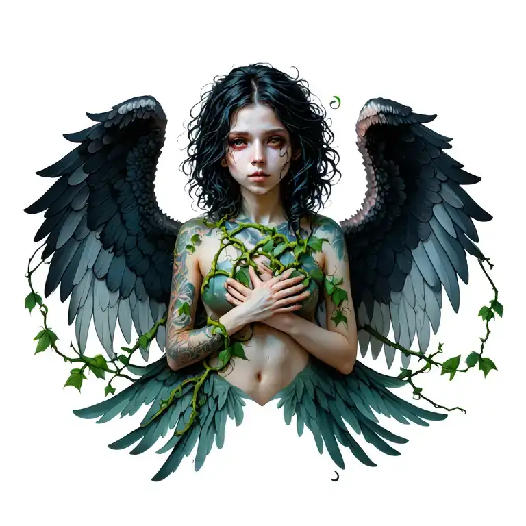 Creepy Vines Wrapped Wings