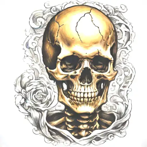 Creepy Skeleton With The Name Arthur